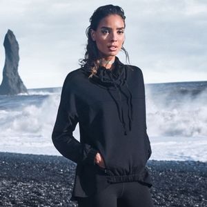 Fabletics Europa black pullover.  Active wear